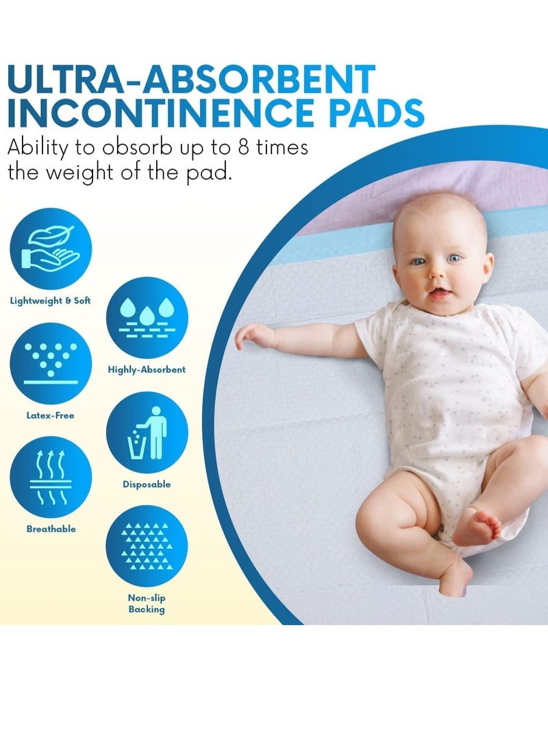 Life Life Super Absorbent Disposable Sanitary Incontinence Bed Mattress Set Waterproof for Mattresses, Sofas and Chairs for Kids, Adults, Elderly and Pets, Consists of 10 Mattresses, Size 60x90cm  - Image 5