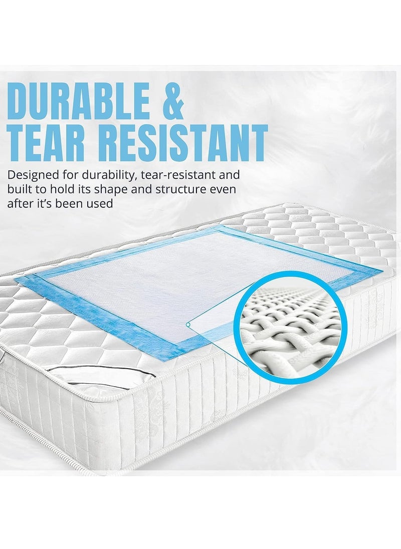 Life Life Super Absorbent Disposable Sanitary Incontinence Bed Mattress Set Waterproof for Mattresses, Sofas and Chairs for Kids, Adults, Elderly and Pets, Consists of 10 Mattresses, Size 60x90cm  - Image 4