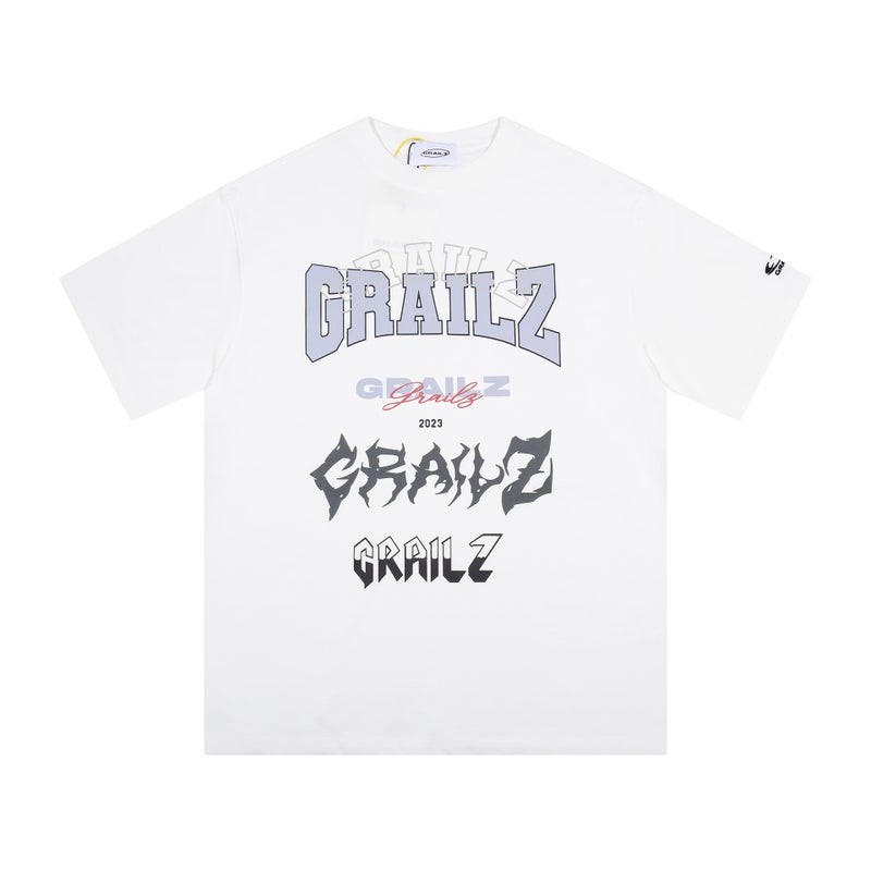 Trendy Brand Grailz Letter Print Unisex Loose Casual Cotton Short-Sleeved T-Shirt - Image 5
