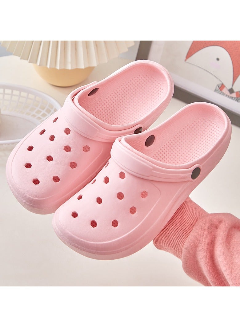 Jorunb Unisex Adult Shoes with Buckle Sports Sandals Outdoor Indoor Slippers Lightweight Garden Clogs Hiking Shoes Water Beach Shoes Male Pink - Image 1