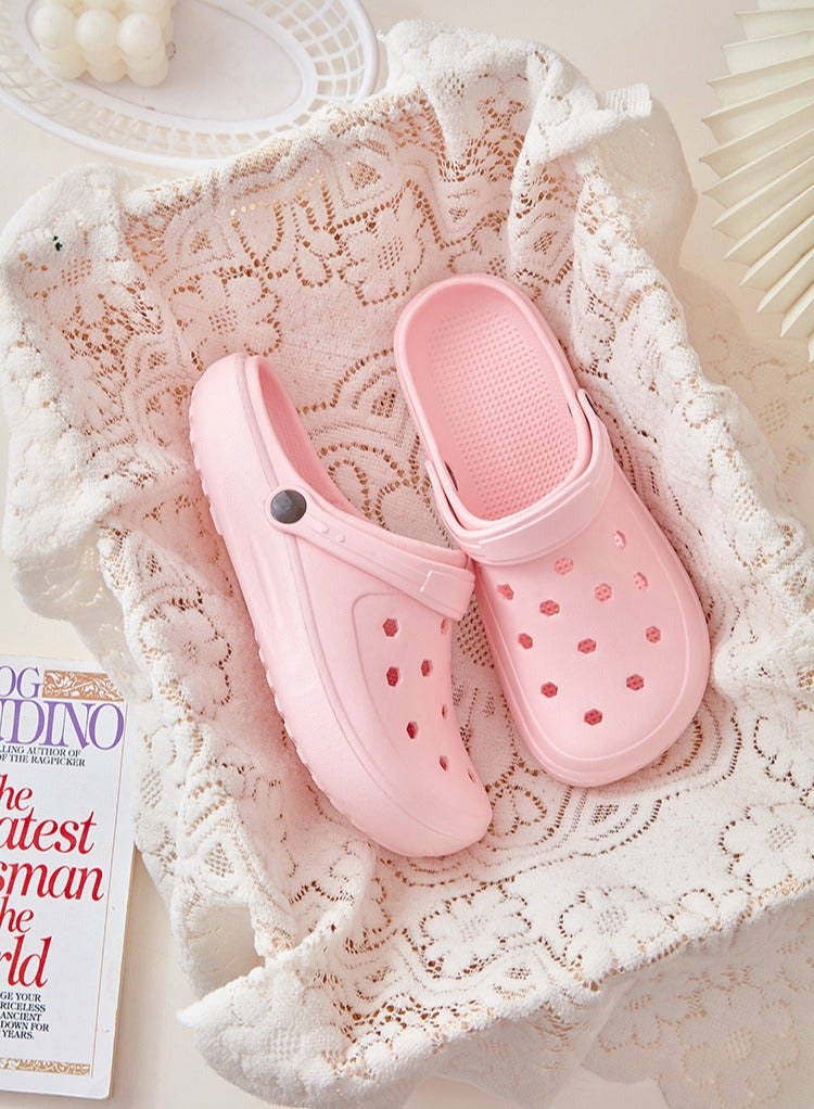 Jorunb Unisex Adult Shoes with Buckle Sports Sandals Outdoor Indoor Slippers Lightweight Garden Clogs Hiking Shoes Water Beach Shoes Male Pink - Image 3