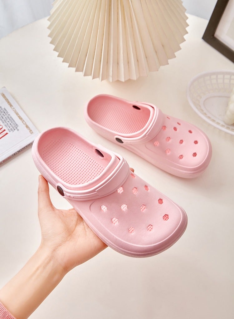 Jorunb Unisex Adult Shoes with Buckle Sports Sandals Outdoor Indoor Slippers Lightweight Garden Clogs Hiking Shoes Water Beach Shoes Male Pink - Image 4