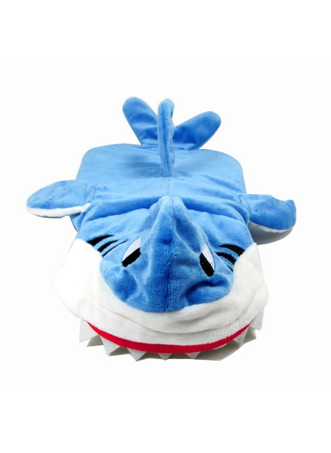 Mogoko - Mogoko Funny Dog Cat Shark Costumes, Pet Halloween Christmas Cosplay Dress, Large Pet Shark Costume, Animal Fleece Hoodie Warm Outfits Clothes (4XL Size) - Image 1