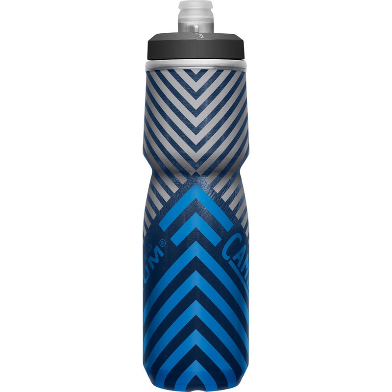 CamelBak Podium Chill Bike Insulated Squeeze Water Bottle Navy Stripe, 24oz - Image 4