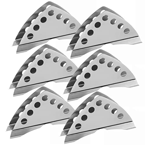 EVK® Stainless Steel Napkin Tissue Paper Holder and Dispenser with Round Holes for Kitchen, Restaurant, Office, Dining Table, Café, Hotels, Tissue Napkin Stand Pack of 6 (Tissue Holder 06|Silver) - Image 1