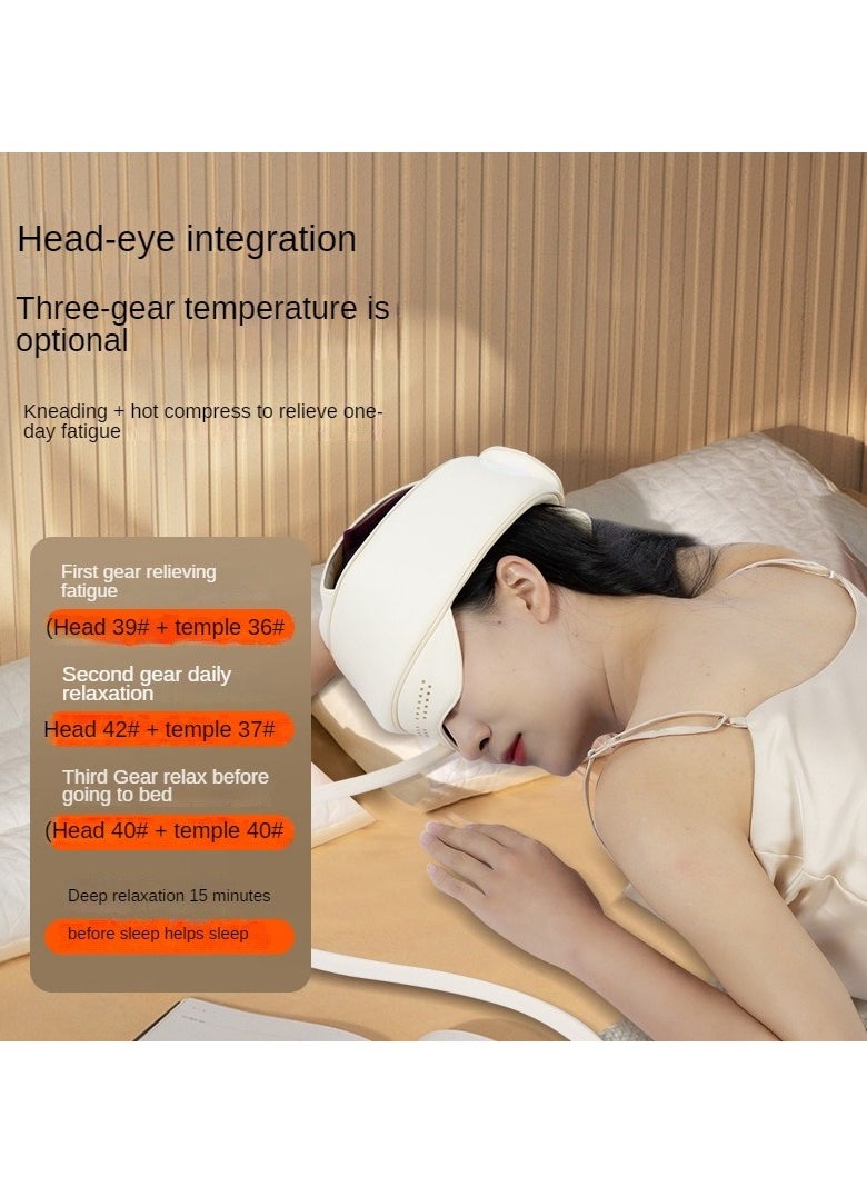 Head Massager Headache Stress Reducer Kneading Smart Head Massager Electric Home Sleeping Head Massager (USB Charging Model)