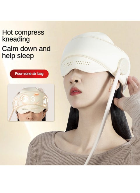 Head Massager Headache Stress Reducer Kneading Smart Head Massager Electric Home Sleeping Head Massager (USB Charging Model)
