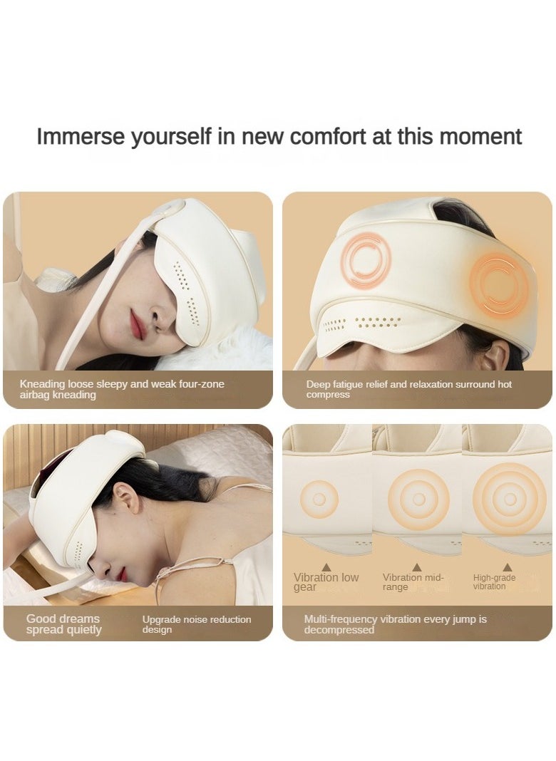 Head Massager Headache Stress Reducer Kneading Smart Head Massager Electric Home Sleeping Head Massager (USB Charging Model)