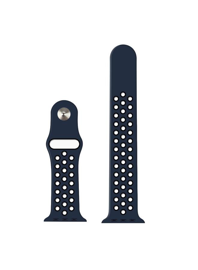 erorex Replacement Band For Apple Watch Series 10 42mm / 9&8&7 41mm / SE 3&SE 2&6&SE&5&4 40mm / 3&2&1 38mm Fashionable Classical Silicone Sport Watch Band - Image 2