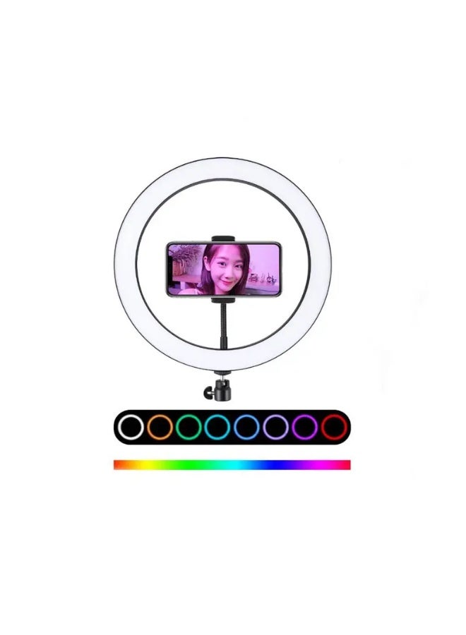 MJ30 soft ring light Selfie Desktop LED Ring Light RGB Color Light for Vlog YouTube Portrait Photography - Image 3