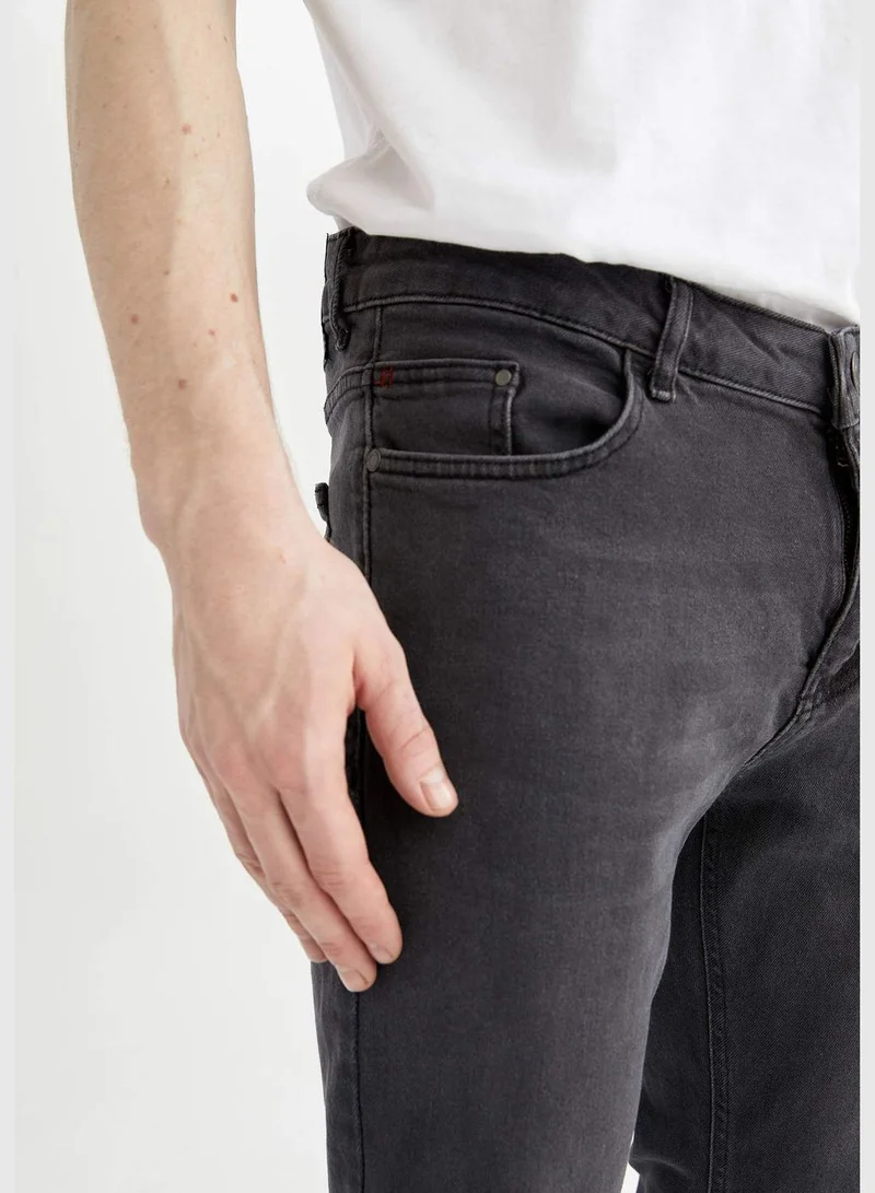 DeFacto Regular Fit Straight Leg Jean Trousers