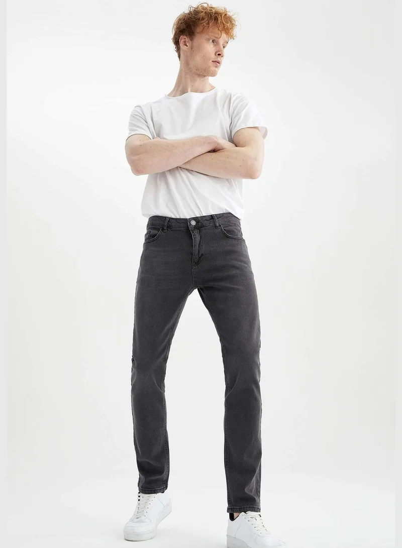 DeFacto Regular Fit Straight Leg Jean Trousers