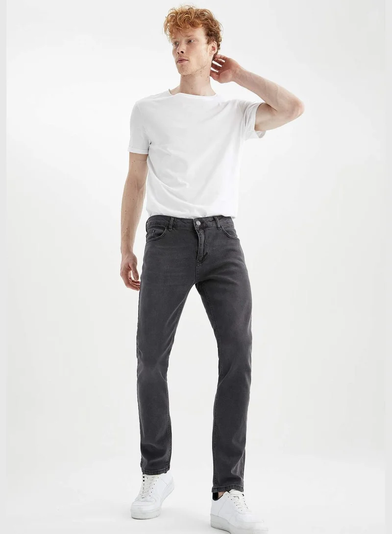 DeFacto Regular Fit Straight Leg Jean Trousers