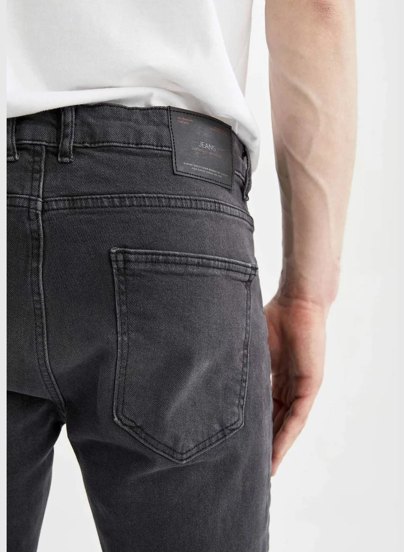 DeFacto Regular Fit Straight Leg Jean Trousers