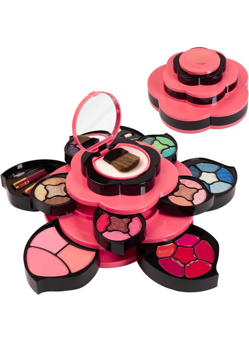 Toysical - Toysical Makeup Kit for Teens - Flower Palette Gift Set for Teen Girls and Women - Makeup for Girls 10-12 - Petals Expand to 3 Tiers - Variety Shade Array - Full Starter Kit for Beginners - Image 1