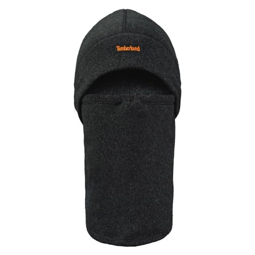 Timberland Men’s 2-in-1 Fleece Balaclava - Water Resistant, Convertible Hood with Face Cover, Soft Fleece for Cold Weather, Black, One Size - Image 2
