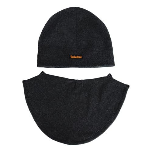 Timberland Men’s 2-in-1 Fleece Balaclava - Water Resistant, Convertible Hood with Face Cover, Soft Fleece for Cold Weather, Black, One Size - Image 5