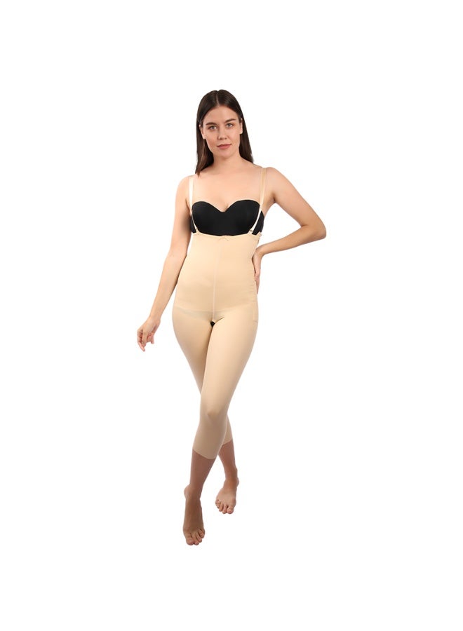 Sedra Shapely Full body shaper after surgery for tightening the abdomen, waist, and buttocks; women's compression suit for body slimming and shaping; beige - Image 1