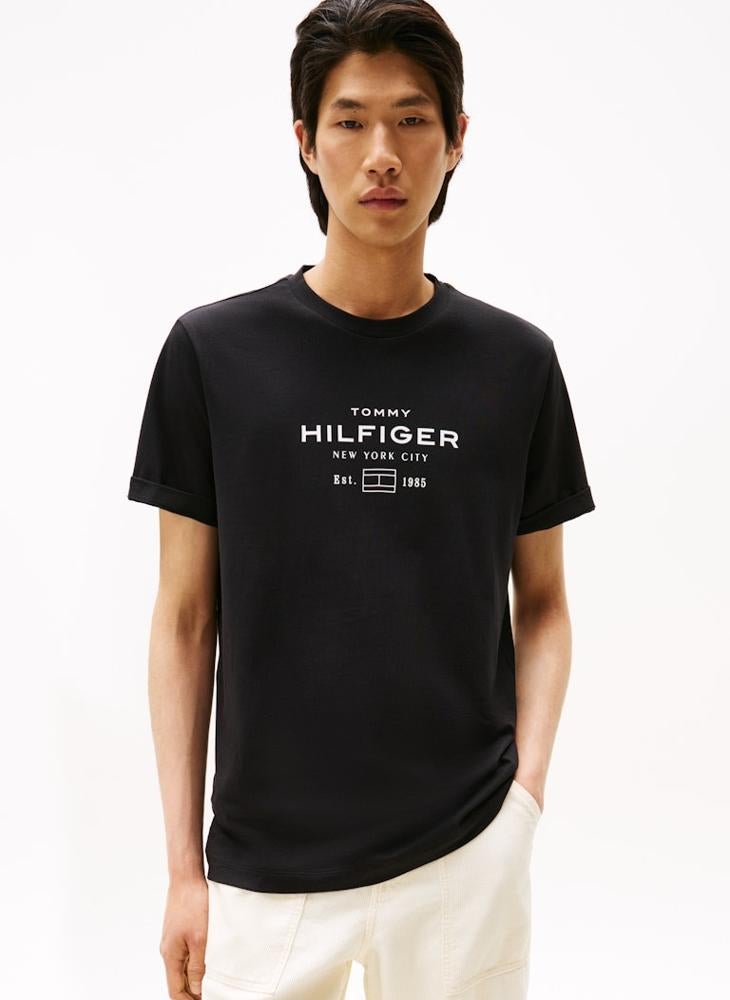 TOMMY HILFIGER Graphic Logo Crew Neck T-Shirt - Image 1