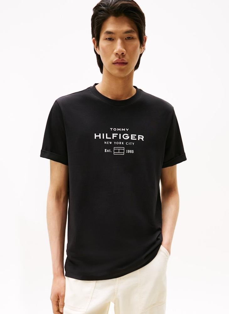 TOMMY HILFIGER Graphic Logo Crew Neck T-Shirt - Image 1