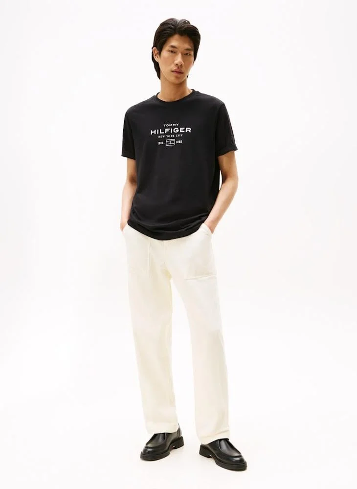 TOMMY HILFIGER  Graphic Logo Crew Neck T-Shirt for Men | Best Price UAE