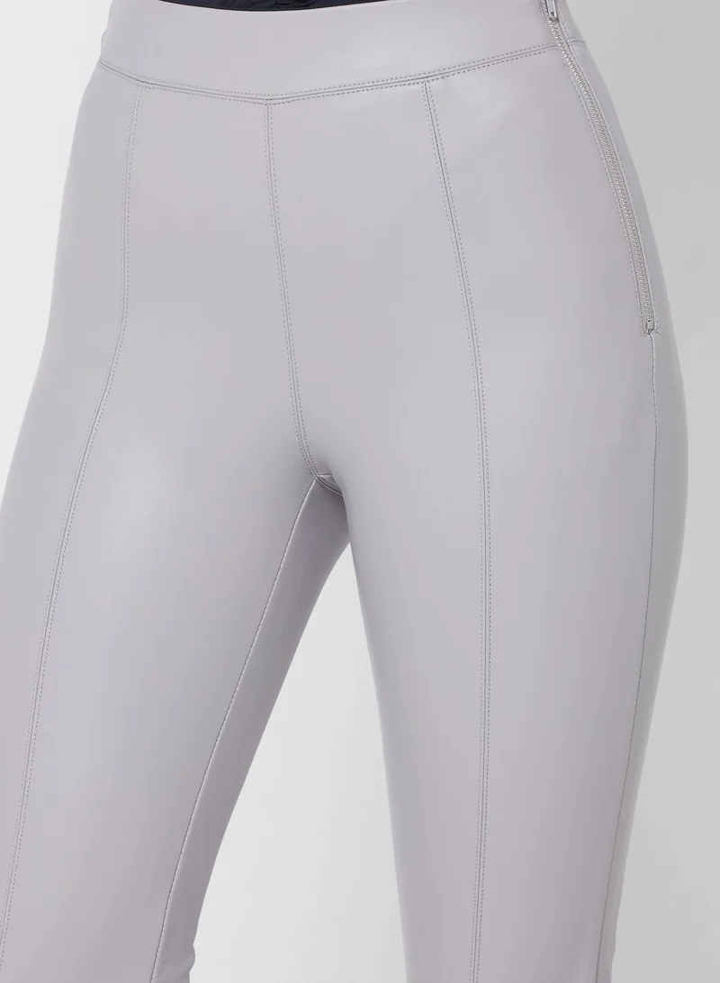 Topshop Tall Faux Leather Skinny Fit Trousers