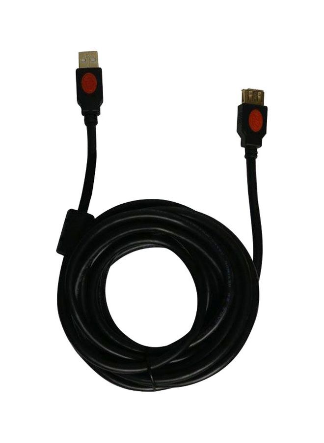 NIBEMINENT Male To Female USB Extension Cable Black