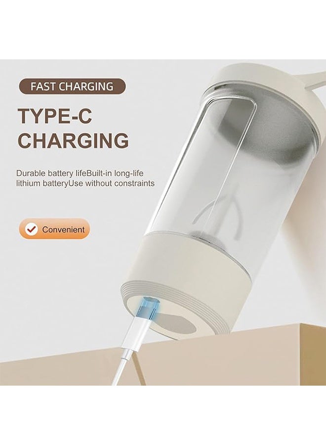 RollsTimi  Electric Protein Shaker Bottle, 400ML BPA-Free Workout Blender Bottle, USB Rechargeable Portable Gym Mixer for Shakes and Meal Replacements - Image 3