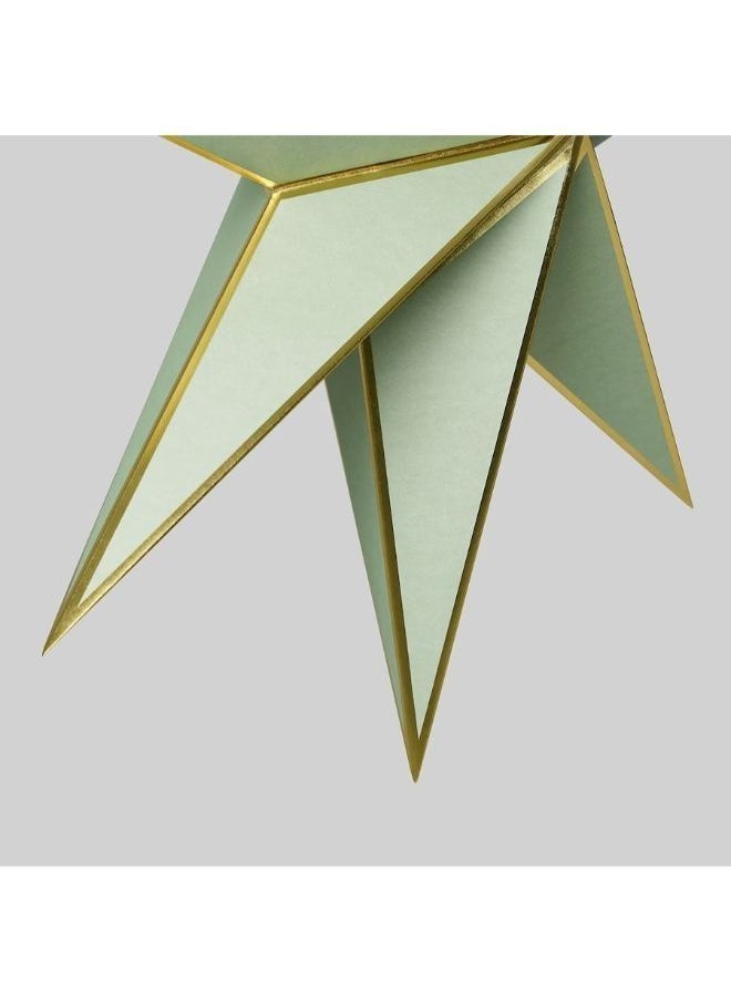 Y&D - Lamp shade green gold colour 70 cm - Image 1