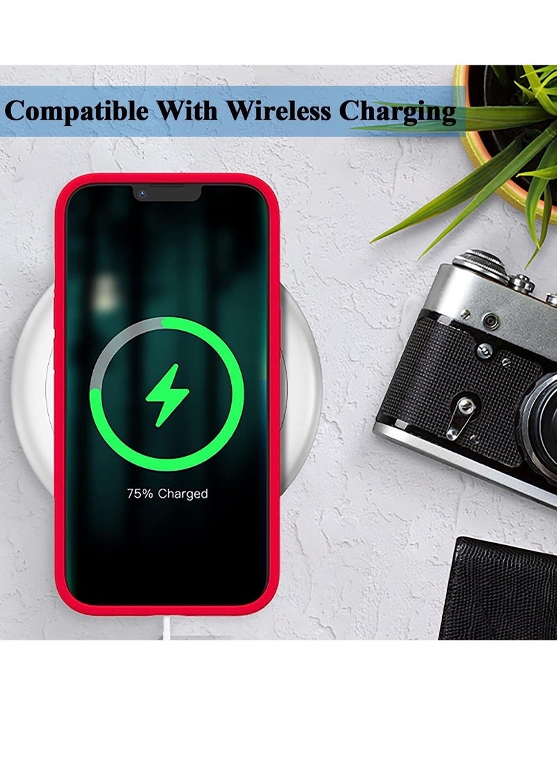 Raxoom Silicone Case for iPhone 14 Pro, Compatible with iPhone 14 Pro Liquid Silicone Gel Rubber Slim Shockproof Protective Phone Case with Soft Anti-Scratch Microfiber Lining - Image 4
