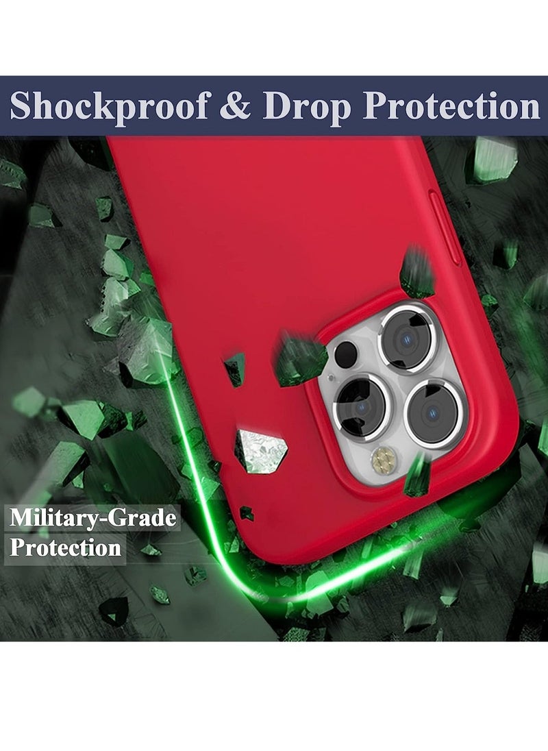 Raxoom Silicone Case for iPhone 14 Pro, Compatible with iPhone 14 Pro Liquid Silicone Gel Rubber Slim Shockproof Protective Phone Case with Soft Anti-Scratch Microfiber Lining - Image 3