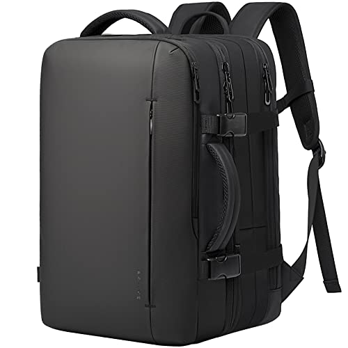 BANGE 35L Men's Expandable Laptop Backpack for 17.3Inch Laptop, Carry On Backpack Fits Under Seat Airline Approved, Personal Item Travel Bag for Men… - Image 1