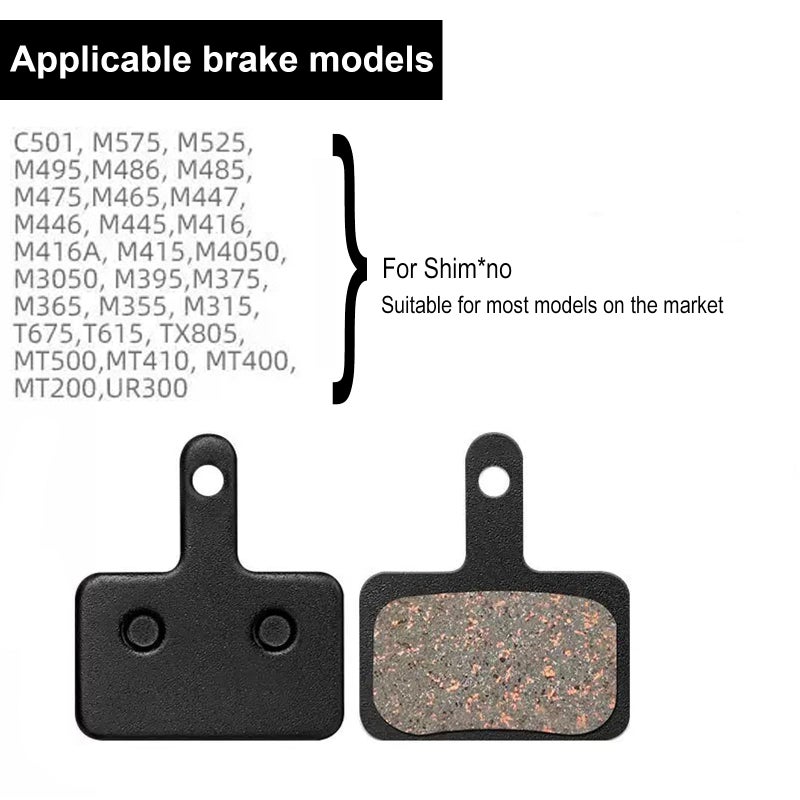 Darteno 4 Pairs Bike Disc Brake Pads - Bicycle Brake Pads Replacement - Compatible with Tektro/Shimano/TRP (BR-M575 B01S MT200 M525 M515 T615 T675 M505 M495 M486 M485) - Fits Mountain Bikes & MTB E-Bike - Image 2