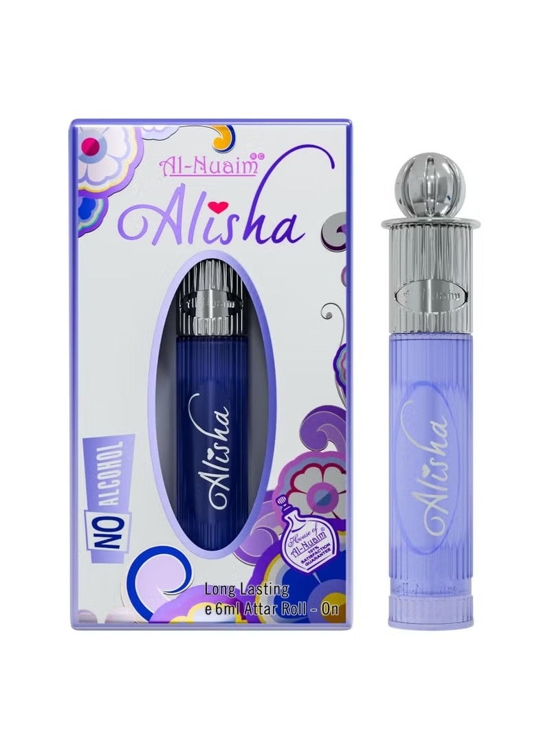 Al Nuaim Al-Nuaim Alisha Attar Roll On Perfume Oil, 6ml, Alcohol-Free - Image 1