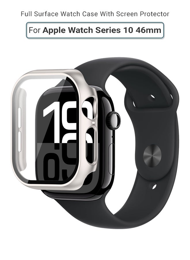 huanmate Apple Watch Series 10 46mm Smart Watch Case with Screen Protector – All-Round Protection, Crisp Display Clarity, Anti-Scratch & Smudge-Resistant, Durable Build, Easy Snap-On Design - Image 1