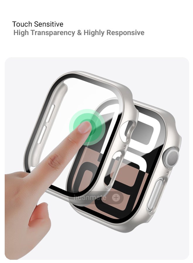 huanmate Apple Watch Series 10 46mm Smart Watch Case with Screen Protector – All-Round Protection, Crisp Display Clarity, Anti-Scratch & Smudge-Resistant, Durable Build, Easy Snap-On Design - Image 4