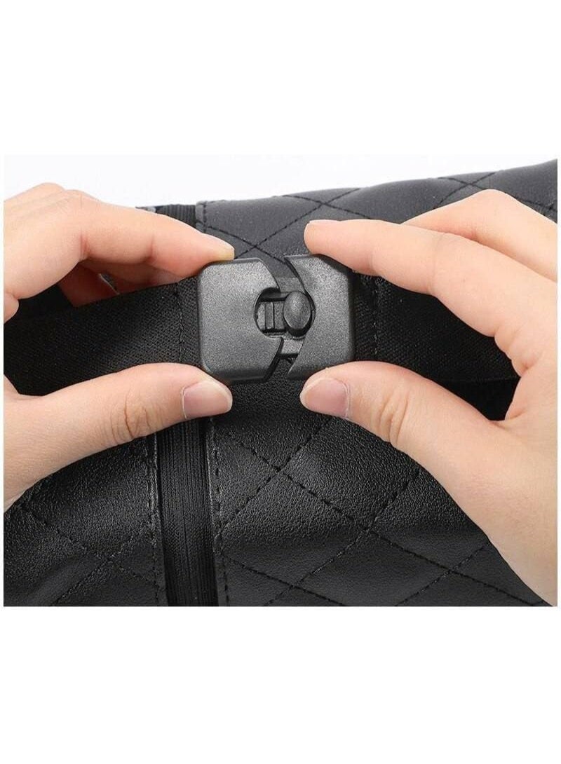 zoba Leather car tissue holder for the back seat headrest, hanging tissue boxes, and multi-purpose car tissue holder - Image 4