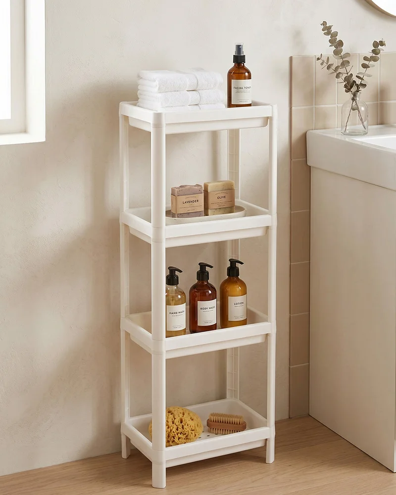 REDTAG White 4-Tier Storage Rack