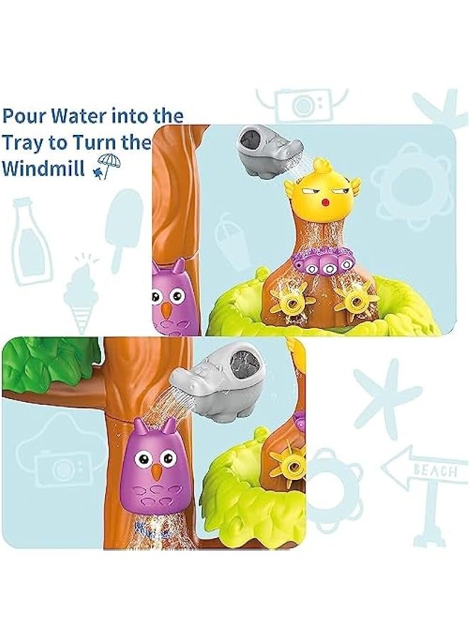 DURKU Outdoor Sand & Water Play Table for Toddlers - Sensory Summer Beach Toy Set for Kids Ages 3-5 - Image 2