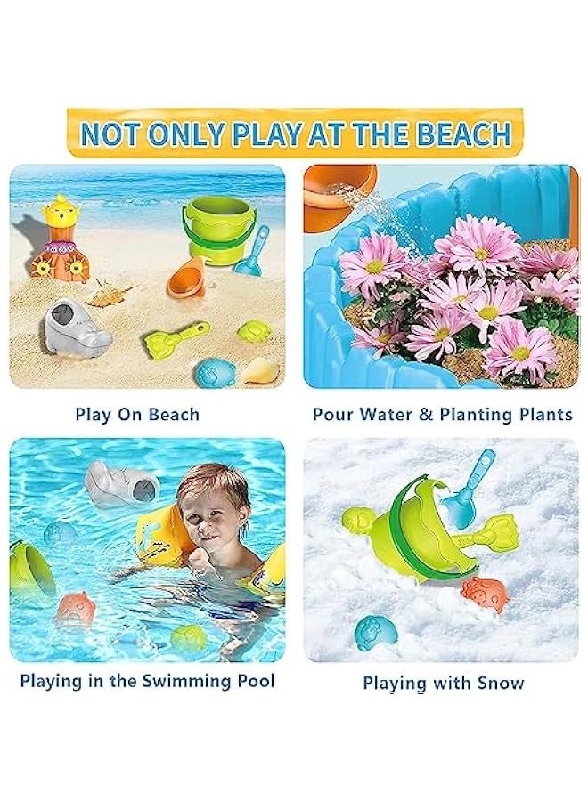 DURKU Outdoor Sand & Water Play Table for Toddlers - Sensory Summer Beach Toy Set for Kids Ages 3-5 - Image 3