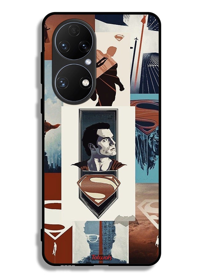 Tolwak Huawei P50E Protective Case Cover Superman Art - Image 2