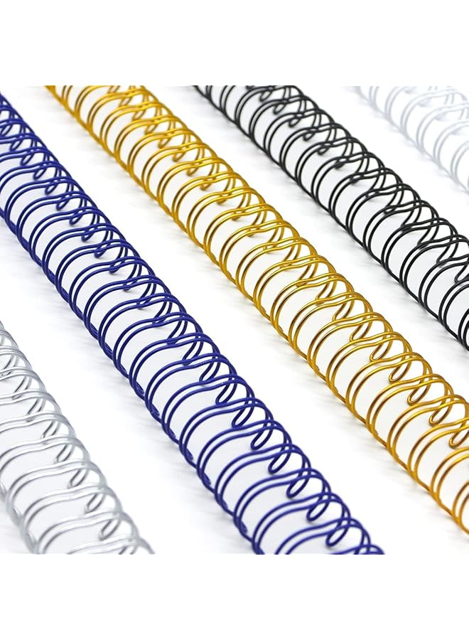 RAYSON Wire Binding Ring 12.7 Mm 3:1 Pitch Double Loop Wire Mixed Color 34 Holes 100Pcs Box  - Image 2