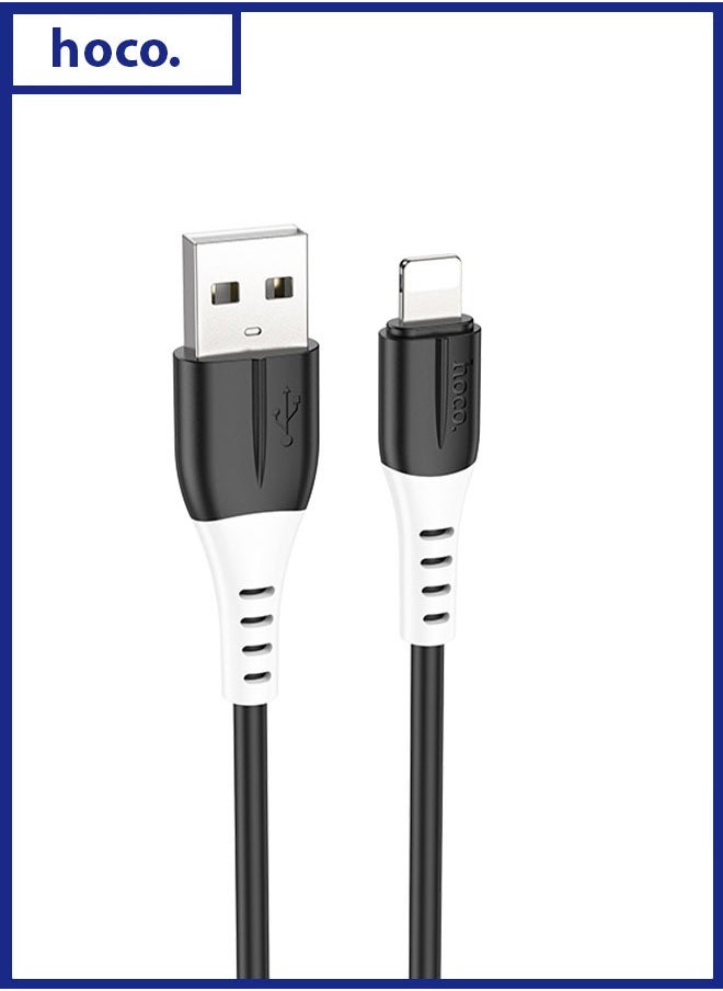 hoco. X82 iP silicone charging data cable  - Image 1