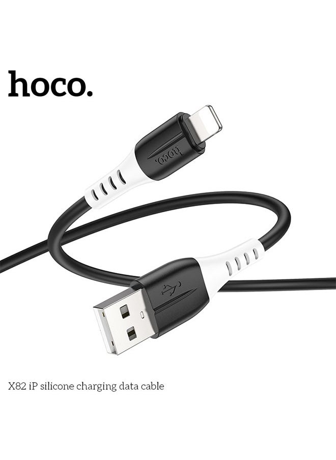 hoco. X82 iP silicone charging data cable  - Image 3