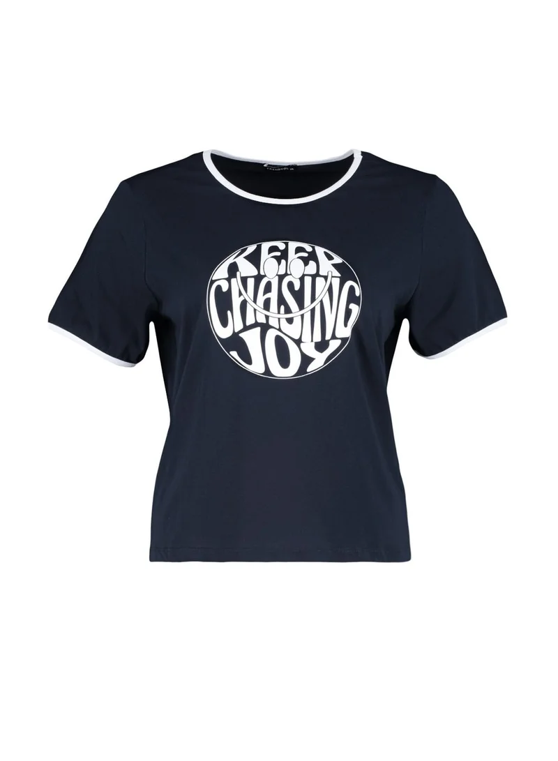 Trendyol Curve Crew Neck Graphic T-Shirt