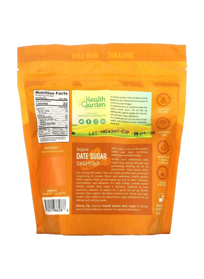 Health Garden Health Garden, Organic Date Sugar Sweetener, 16 oz (453 g)  - Image 2