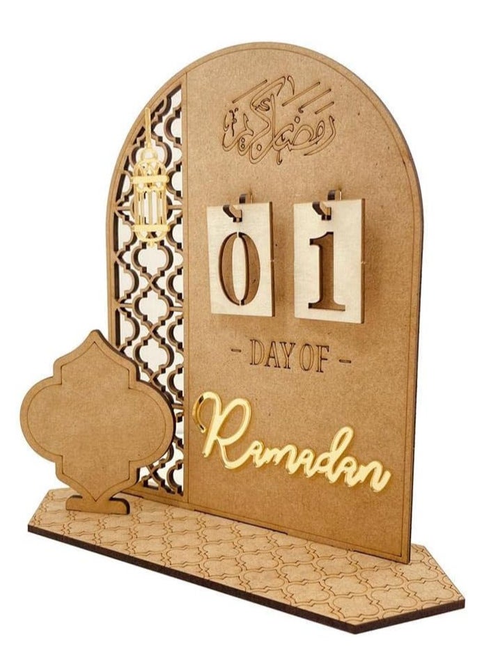 RATSAW - Wooden Calendar Countdown 30 Days Calendar Elegant Decorations for Home - Image 1