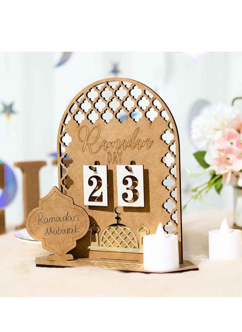 RATSAW - Wooden Calendar Countdown 30 Days Calendar Elegant Decorations for Home - Image 1