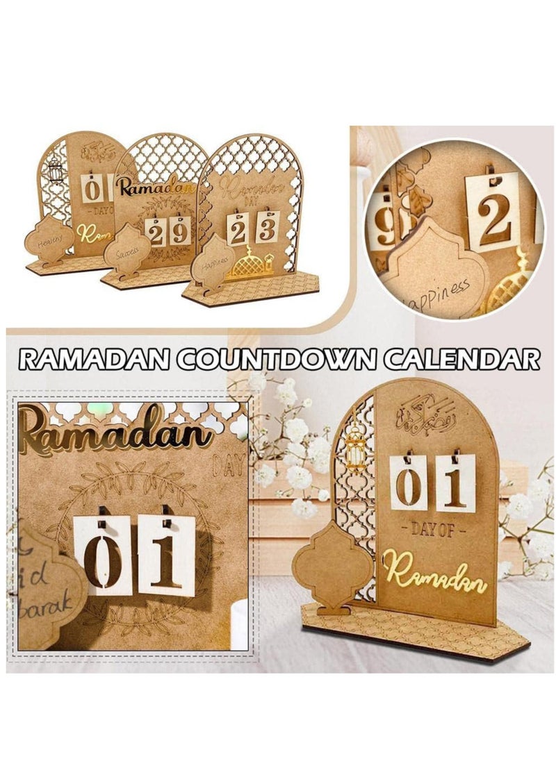 RATSAW - Wooden Calendar Countdown 30 Days Calendar Elegant Decorations for Home - Image 1