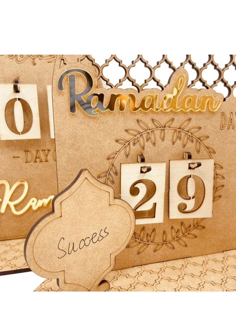 RATSAW - Wooden Calendar Countdown 30 Days Calendar Elegant Decorations for Home - Image 1